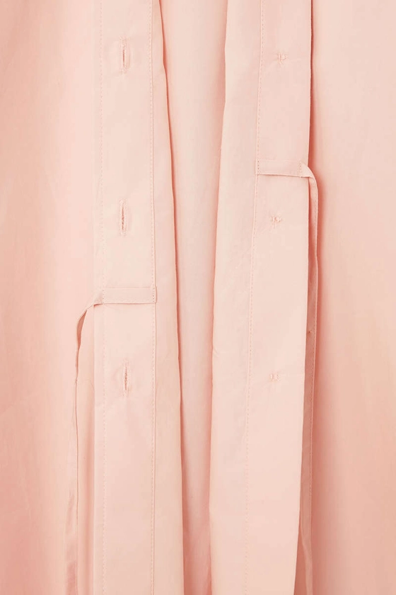 OVERSIZED WRAP SHIRT - PINK - COS