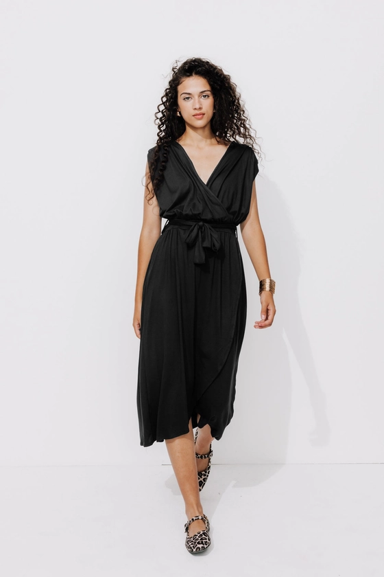 Robe mi-longue en jersey Femme