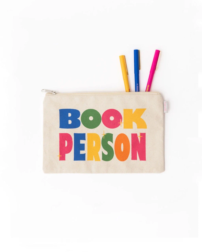 Canvas Pouch - Book Person