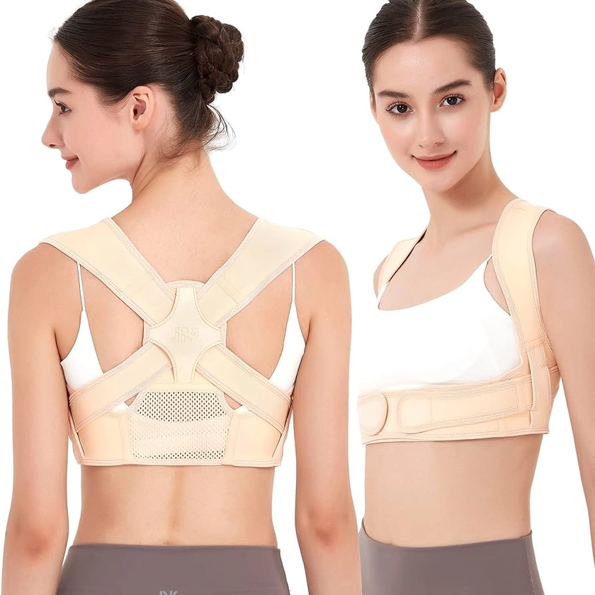 Amazon.com: JMPOSE Posture Corrector for Women and Men, Breathable Back Brace, Adjustable Posture Corrector for Back, Shoulder and Spine Pain Relief (Small/Medium) : Health & Household