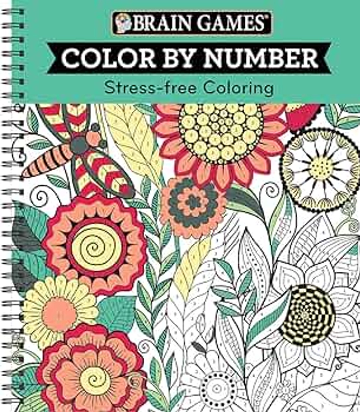 Brain Games - Color by Number: Stress-Free Coloring (Green)