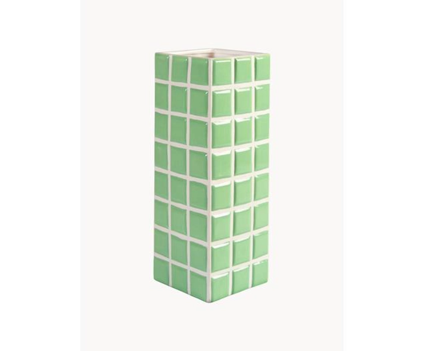 Vase design aspect carrelage Tile, haut. 28 cm | Westwing