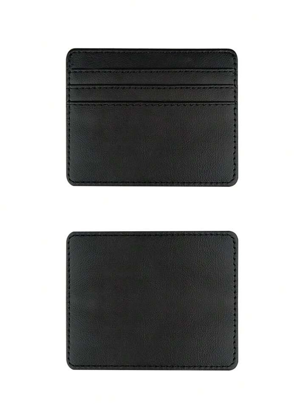 1pc Minimalist Ultra Thin Portable Pu Leather Credit Card Holder, Mini Business Card Case, Coin Purse, Bus Card Holder, Access Card Holder And Id Card Holder, Suitable For All Ages Men And Women Use For Daily Outing, Company, School And Other Occasions, Also Can Be Used As A Gift For Day. | SHEIN USA