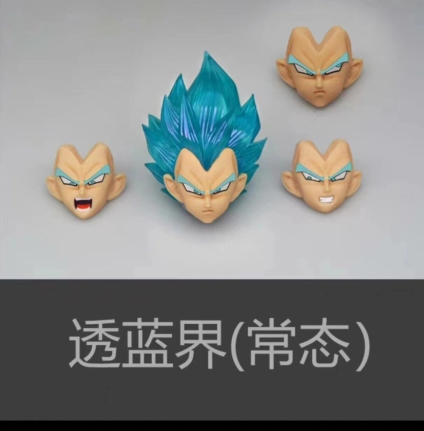 CUSTOM Dragon Ball SH Figuarts  vegeta  blue  head in stock