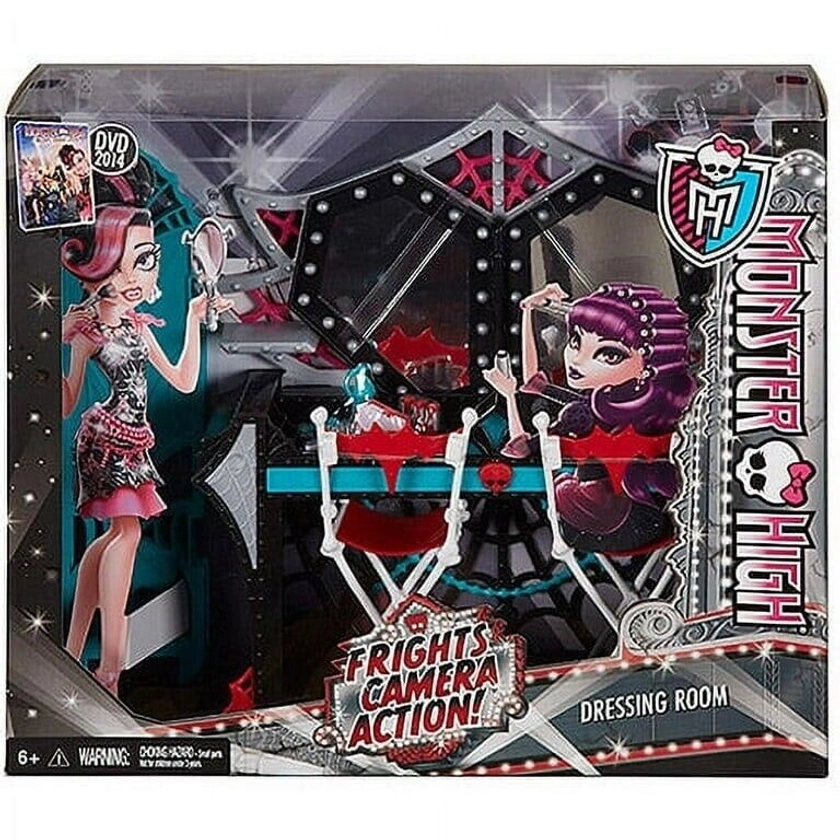 Monster High Frights Camera Action Dressing Room - New