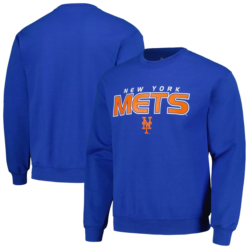 Men's New York Mets Stitches Royal Pullover Sweatshirt