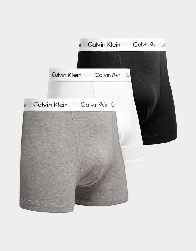 Black Calvin Klein Underwear 3-Pack Trunks | JD Sports UK 