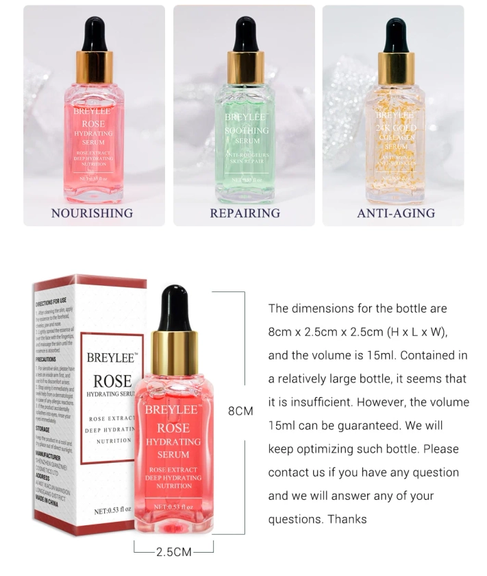 Essential Face Serums - Vitamin C, Rose, Repair, Brightening, Anti Aging, Soothing, Hydrating