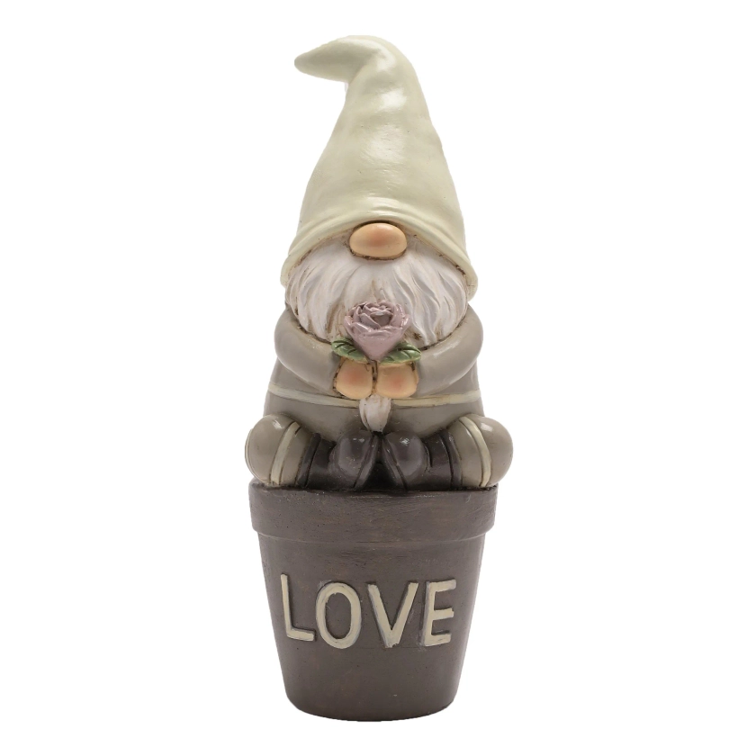 Garden Decor | Country Living Gonk On a Slogan Flower Pot - Love | Country Living