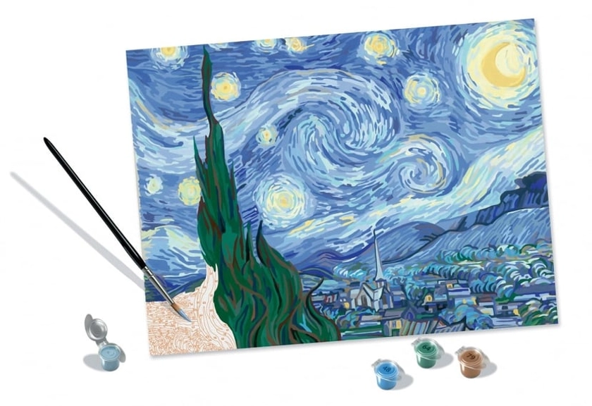 Peinture au numéro Ravensburger - CreArt - Van Gogh - La nuit étoilée - 30x40 cm