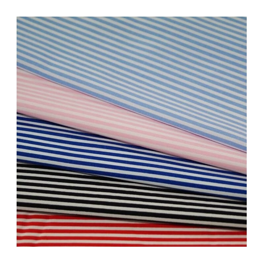 100% Cotton Poplin Fabric Rose & Hubble 3mm Candy Stripes