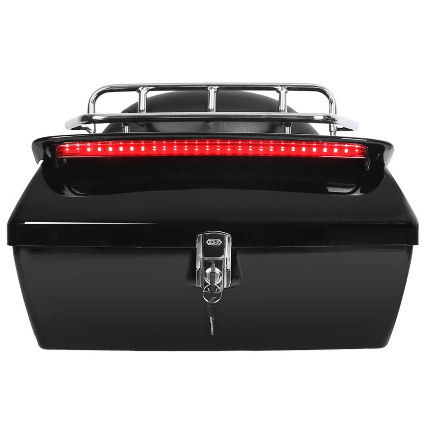 NEW Trunk Luggage Tail Box Light Tour Pak Pack Backrest For Touring Motorcycle