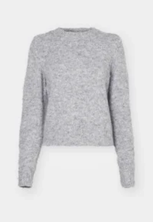 VMNOVAH O NECK - Strickpullover - medium grey melange