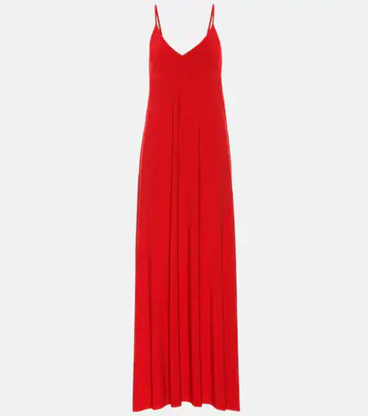 Jersey maxi dress in red - Norma Kamali | Mytheresa