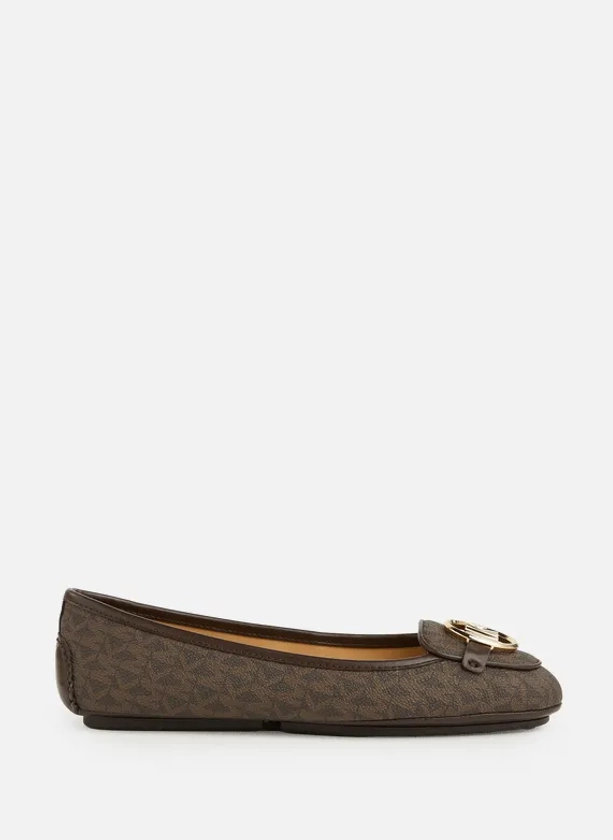 Ballerines monogramme | Marron