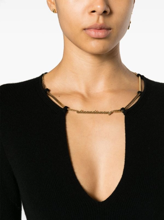 Alexander Wang chain-embellished Jumper | Black | FARFETCH