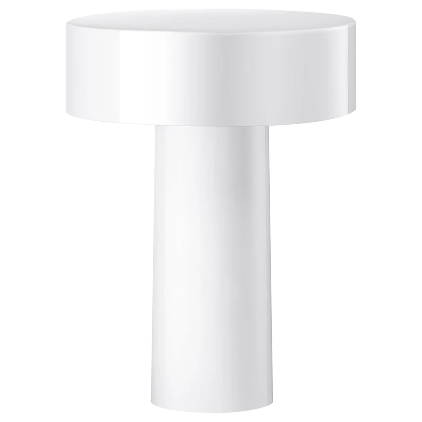 SOLVINDEN lampe de table à LED, à pile/extérieur blanc, 20 cm - IKEA