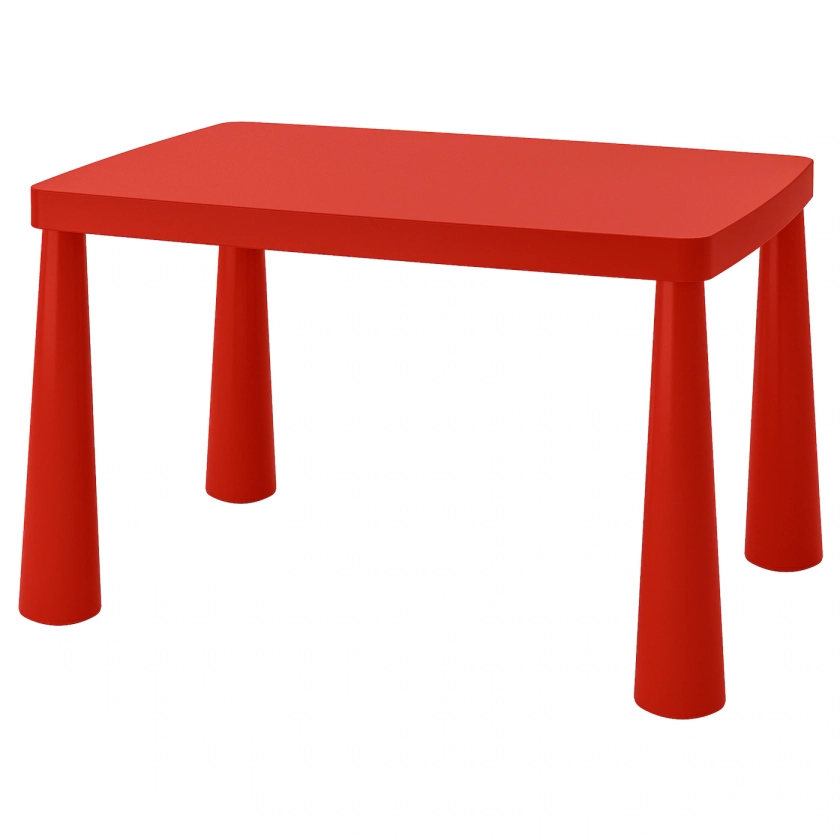 MAMMUT children's table, indoor/outdoor red, 303/8x215/8" - IKEA