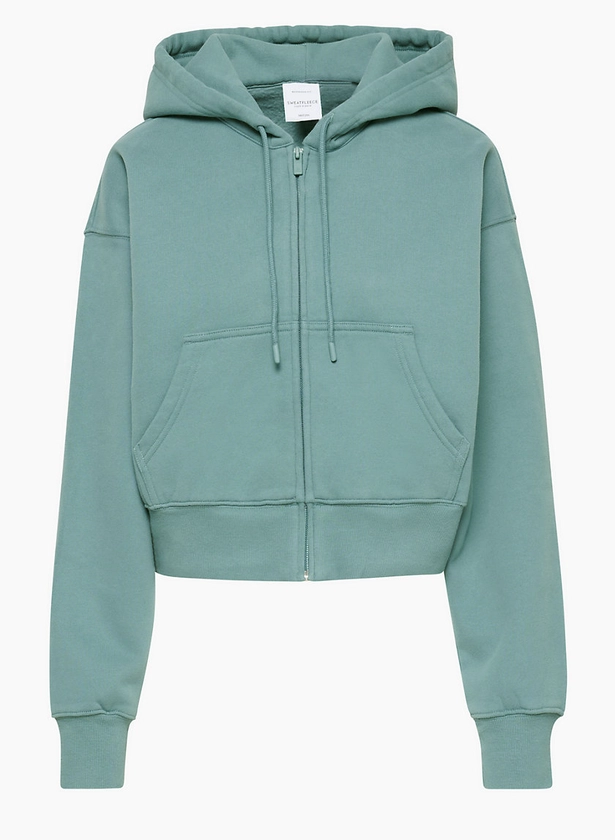 COZY FLEECE BOYFRIEND BOXY ZIP HOODIE