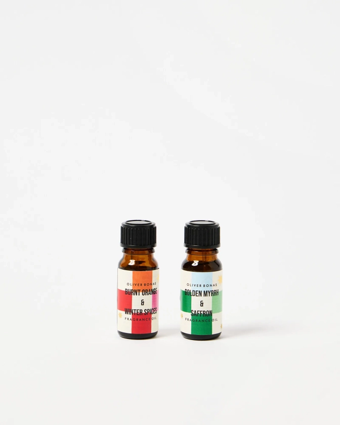 Scented Christmas Fragrance Oils Set of Two | Oliver Bonas