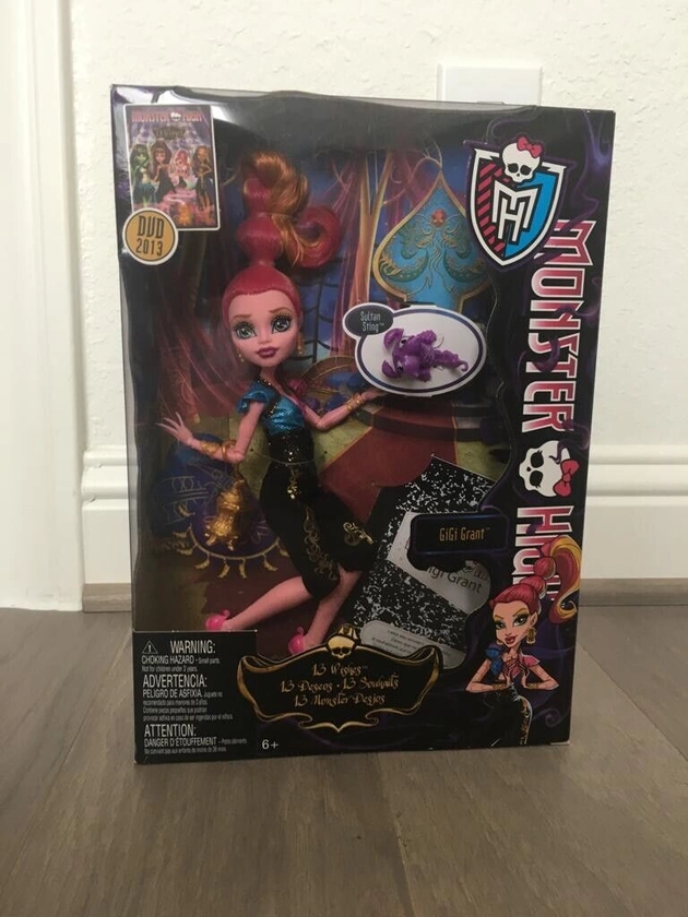 Monster High Gigi Grant 13 Wishes New In Box