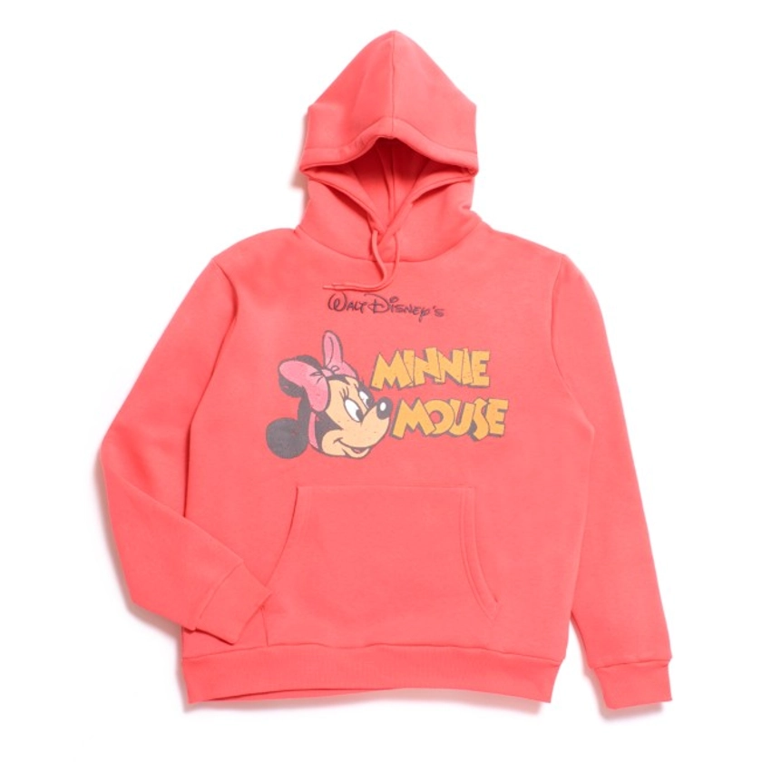 Minnie Mouse Vintage Style Hooded Sweatshirt For Adults
