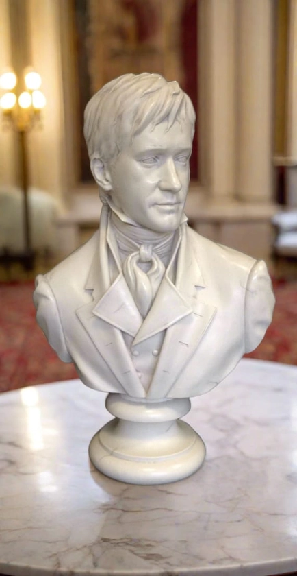 Mr. Darcy marble bust from the film &#39;Pride and Prejudice&#39;