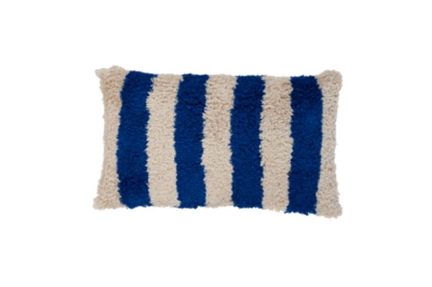 BLUES Coussin bleu Larg. 30 x Long. 50 cm | CASA