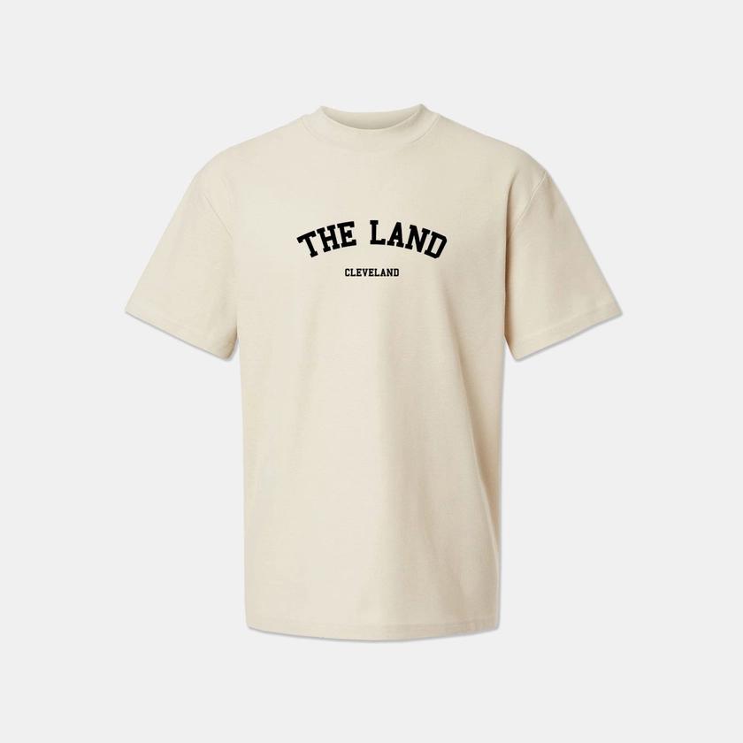 Essential The Land Mockneck T-shirt - Ivory | Emily Roggenburk Products