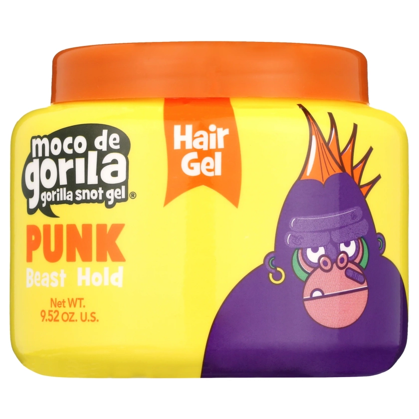 Moco de Gorila Punk Shine Enhancing Jar Yellow Hair Styling Gel, 9.52 oz