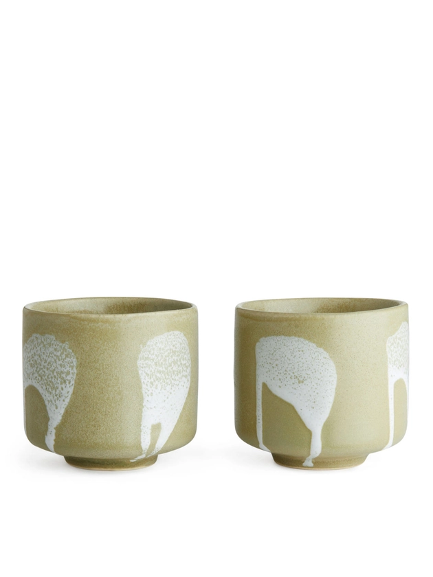 Stoneware Cups Set of 2