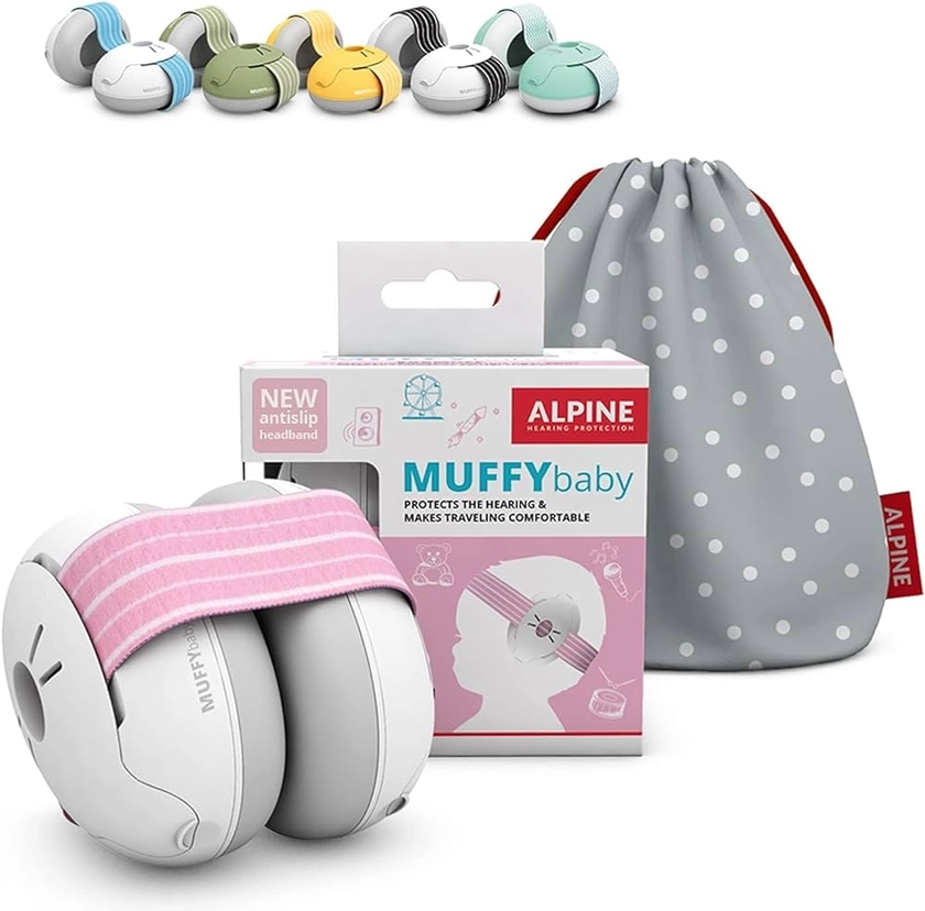 Alpine Muffy Baby Ear Defender for Babies and Toddlers up to 36 Months - CE & UKCA Certified - Noise Reduction Earmuffs - Comfortable Baby Headphones Against Hearing Damage & Improves Sleep - Pink : Amazon.co.uk: Baby Products