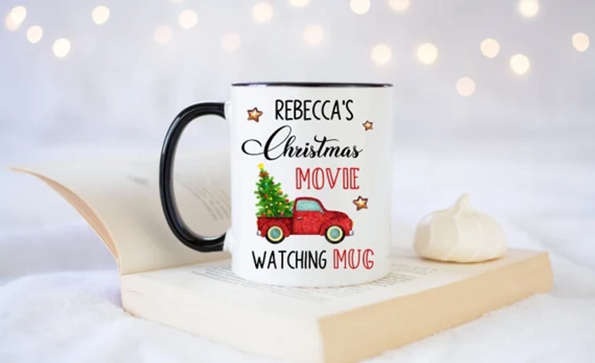 Christmas Mug Personalised - Custom Name - Merry Christmas Mug - Christmas Gift - Cute Christmas Cup - Christmas Decor - Hot Chocolate Mug