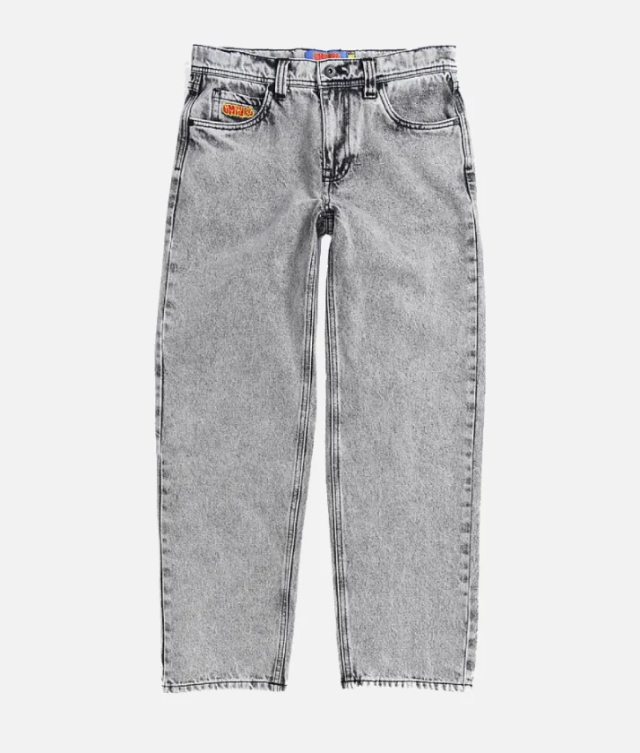 Empyre Embroidered Logo Grey Denim Jeans | 30% OFF