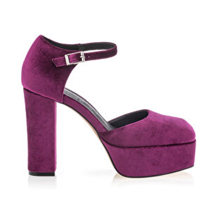 Escarpins Femme Violet AZAREY : Escarpins . Besson Chaussures