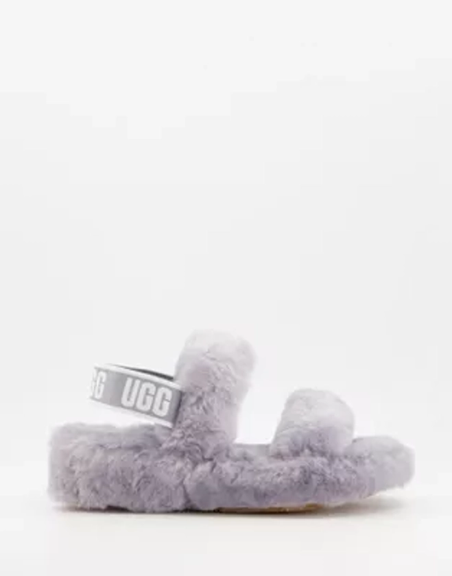 UGG Oh Yeah double strap flat sandals in soft amethyst