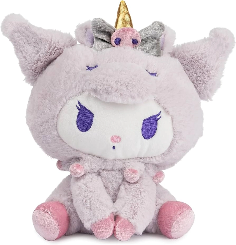 Amazon.com: GUND Sanrio Kuromi Unicorn Plush Toy, Premium Stuffed Animal for Ages 1 and Up, Purple, 6” : Toys & Games