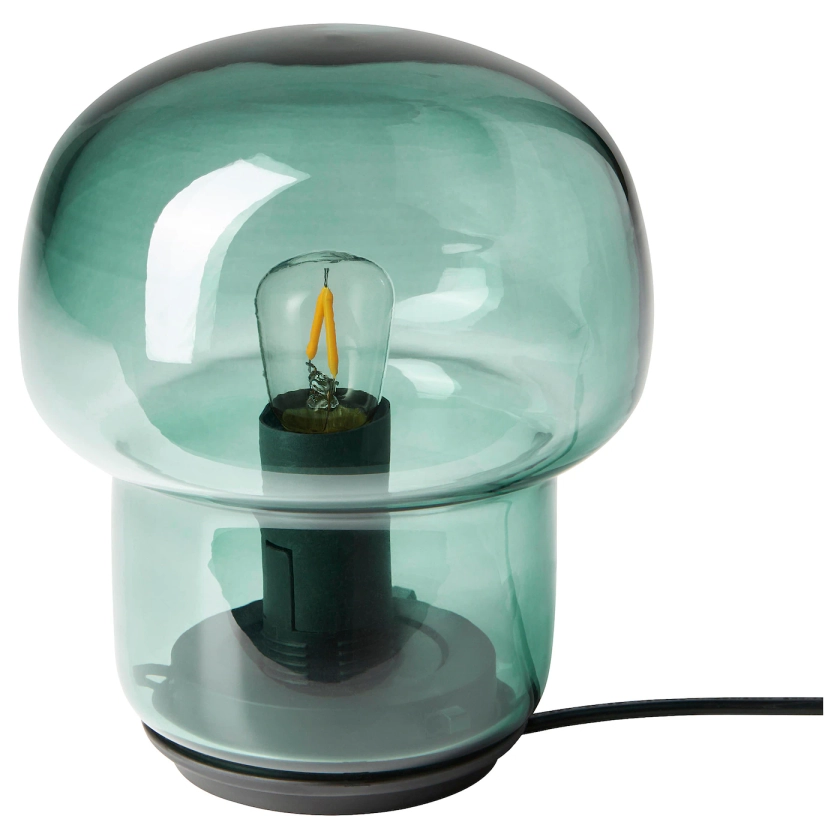 TOKABO Lampe de table, verre vert - IKEA