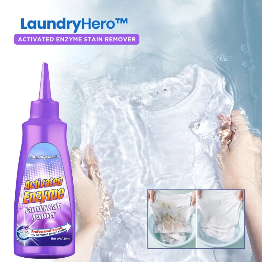 Clean Mend | LaundryHero™ - Activated Enzyme Stain Remover | 1+1 FREE