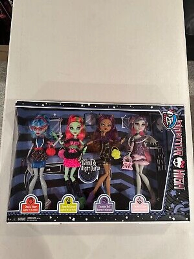 2012 Monster High 4 Pack Ghouls Night Out Ghoulia Venus Rochelle Clawdeen | eBay