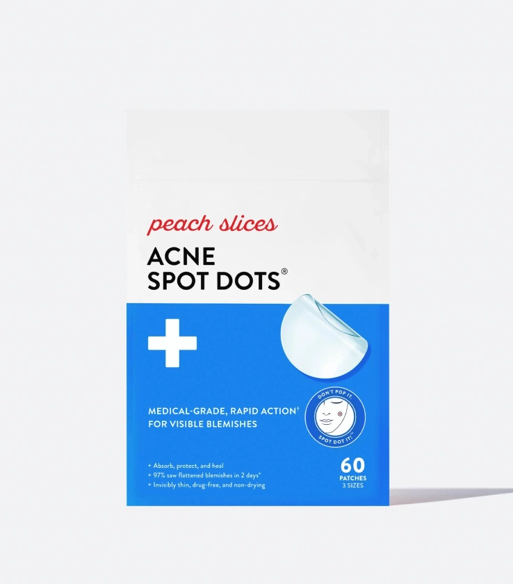 Peach Slices Acne Spot Dots - 60 Patches | Peach & Lily