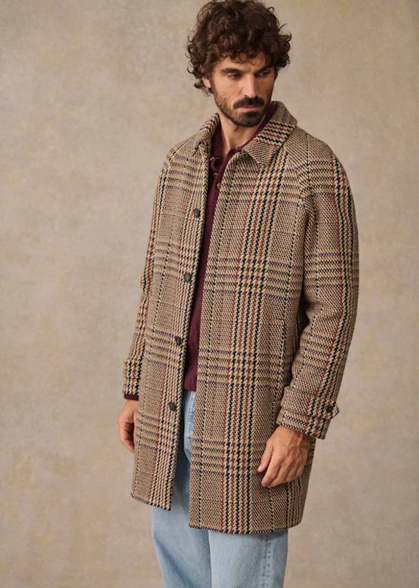 Weldon Coat - Prince of Wales Autumn - Wool - Octobre Éditions