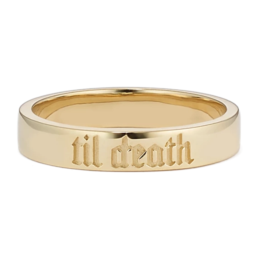 Til Death 14K Yellow Gold Band (3.5mm)