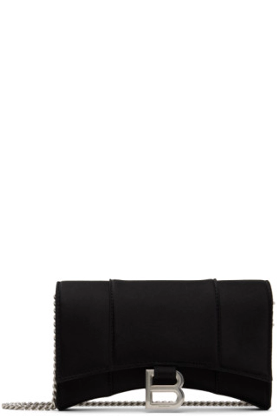 Balenciaga - Black Hourglass Wallet On Chain Bag