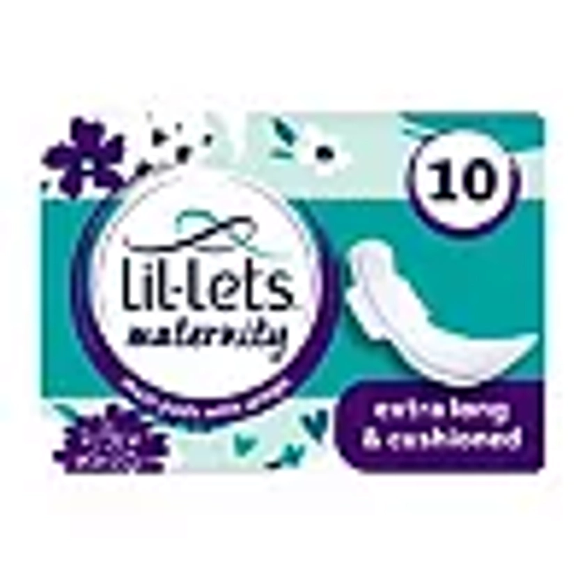 Lil-Lets Maxi Maternity Pads with Wings - 10 pack