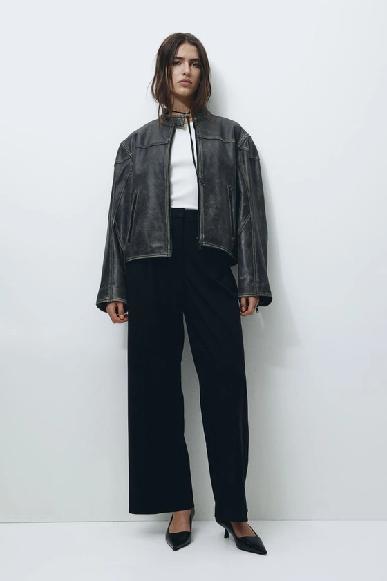 Pantalon large - Noir - FEMME | H&M BE