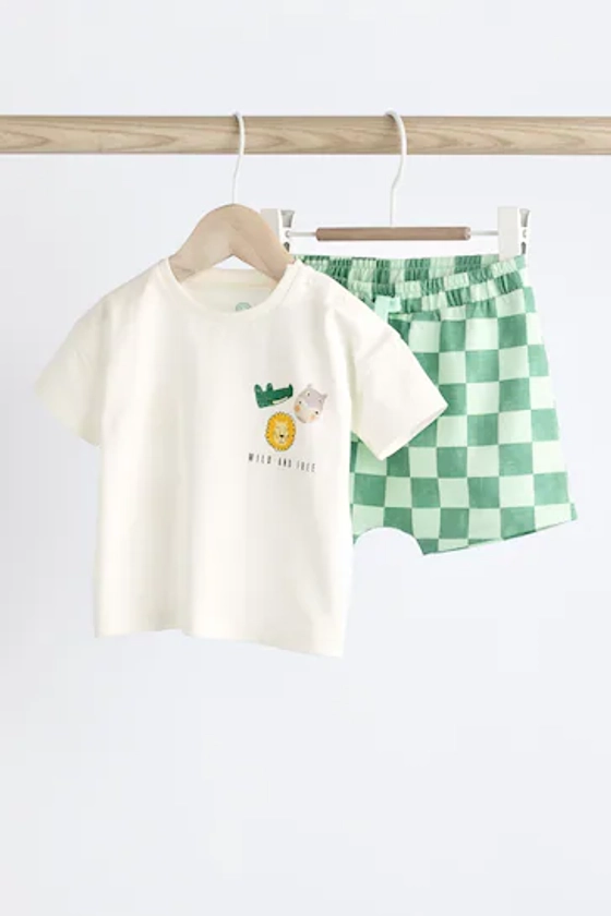 Buy Green Character Baby T-Shirt And Shorts 2 Piece Set from the Next UK online shop