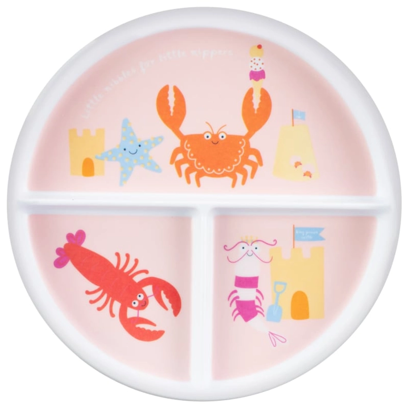 Kids Section Plate - Coral