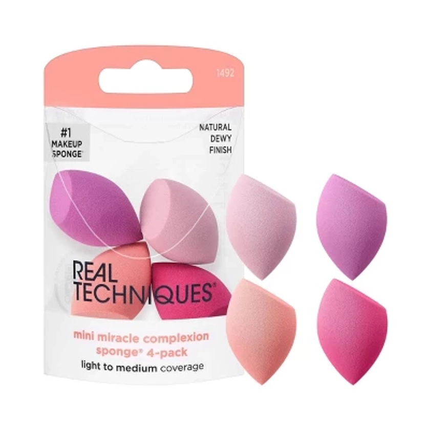 Real Techniques Mini Miracle Complexion Sponges - 4pk