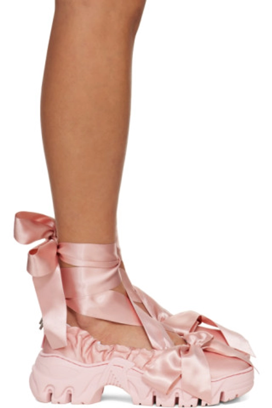 Rombaut - Pink Boccaccio II Aura Bows Ballerina Flats